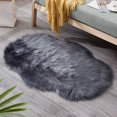 thumbnail image 1 of Faux Sheepskin Area Rug Ultra Soft Warm & Non-Shedding, Artificial Wool Floor Mat for Cold Floors – Multi-Use Bedside Sofa Carpet Childs Elderly Winter Home Decor, 1 of 3