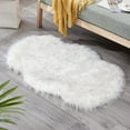 thumbnail image 1 of Faux Sheepskin Area Rug Ultra Soft Warm & Non-Shedding, Artificial Wool Floor Mat for Cold Floors – Multi-Use Bedside Sofa Carpet Childs Elderly Winter Home Decor, 1 of 3