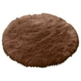 thumbnail image 1 of Sheepskin Round Rug 15.7 Inch, Fluffy Shag Circle Rug for Bedroom, Nursery, Living Room, Washable Non- Fuzzy Area Rug for Home Decor and Kids Playroom, 1 of 5