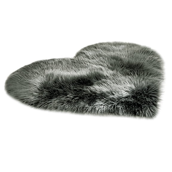 Faux Sheepskin Rug Non-Slip Soft Area Carpet Mat, Hypoallergenic Polyester Floor Rug for Bedroom – Multi-Use as Bed Mat Seat Cushion Yoga Pad for Childs Elderly Winter Warmth