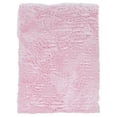 thumbnail image 1 of Linon Faux Sheepskin Area Rug Collection, Pink, 3' x 5', 1 of 7