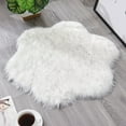 thumbnail image 1 of Faux Sheepskin Rug, Wool Imitation Non-slip Carpet Mat, for Bedroom Floor, for Living Room Area, for Nursery Decor, White, by FAJHHA, 1 of 8