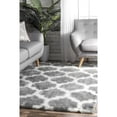 thumbnail image 1 of nuLOOM Faux Sheepskin Shaunna Area Rug, 5' x 5', Square, Shaunna Grey, 1 of 5