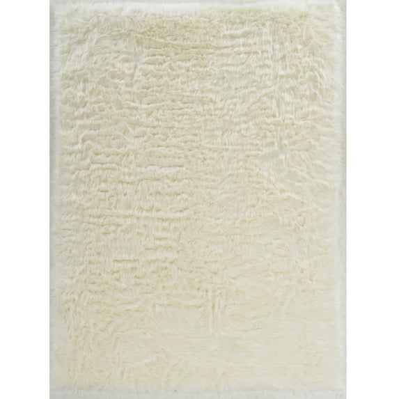 Faux Sheepskin, White
