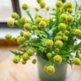 thumbnail image 1 of Faux Silk Artificial Flower Pompom Stem 28" Tall, 1 of 5