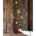 thumbnail image 1 of Faux Silk Artificial German Clematis Flower Stem in Orange 40" Tall, 1 of 4