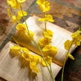 thumbnail image 1 of Faux Silk Artificial Yellow Dancing Lady Orchid Stem Bundle 19" Tall, 1 of 10