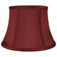thumbnail image 1 of Faux Silk Bell Lamp Shade, 7" Top, 10" Bottom, 7" Slant Burgundy Single, 1 of 5
