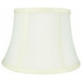 thumbnail image 1 of Faux Silk Bell Lamp Shade, 7" Top, 10" Bottom, 7" Slant Cream Single, 1 of 5