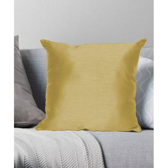 Faux Silk Dec Pillow Sunshine 12x18