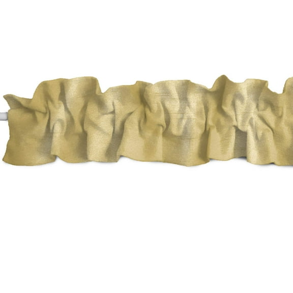 Faux Silk Dupioni Curtain Sleeve Topper Window Treatment