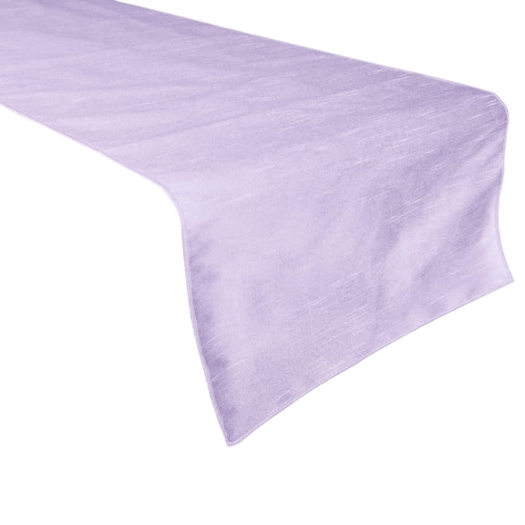 Faux Silk Dupioni Table Runner Lavender