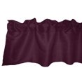 thumbnail image 1 of Faux Silk Dupioni Window Valance 56 Inch Wide Burgundy, 1 of 1