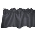 thumbnail image 1 of Faux Silk Dupioni Window Valance 56 Inch Wide Charcoal, 1 of 1