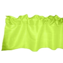 Faux Silk Dupioni Window Valance 56 Inch Wide Lime Green