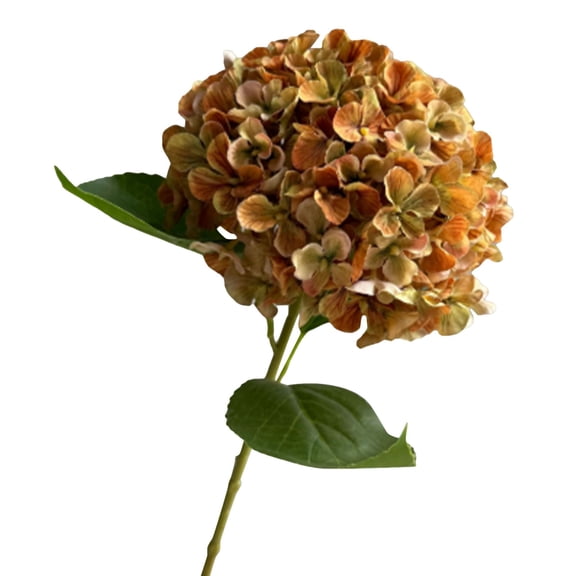 Silk Hydrangea Flower, 26" Single Branch Artificial Hydrangea, Realistic Soft Touch Flower for Wedding Home Decor, Boho Dried Look for Living Room Porch