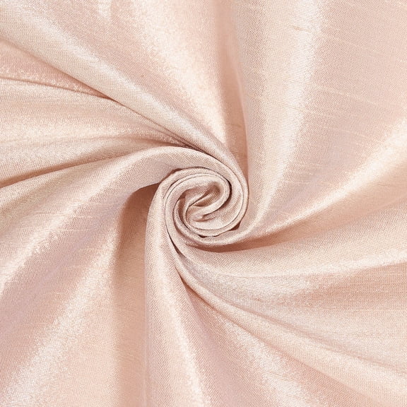 Faux Silk Poly Dupioni Shantung Fabric 100% Polyester for Apparel Home Decor Dupion By the Yard (Rose Gold)