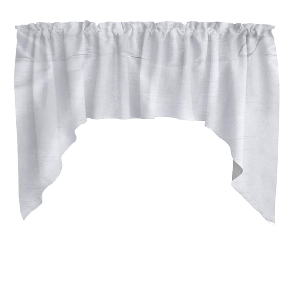 Faux Silk Solid Dupioni Swag Window Valance 72" Wide / 36" Tall