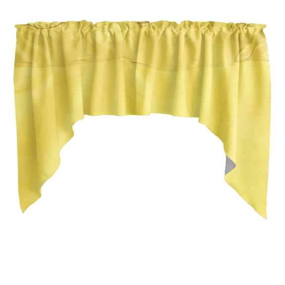 Faux Silk Solid Dupioni Swag Window Valance 72" Wide / 36" Tall