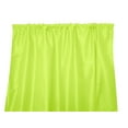 thumbnail image 1 of Faux Silk Solid Dupioni Window Curtain 56 Inch Wide Lime Green, 1 of 1