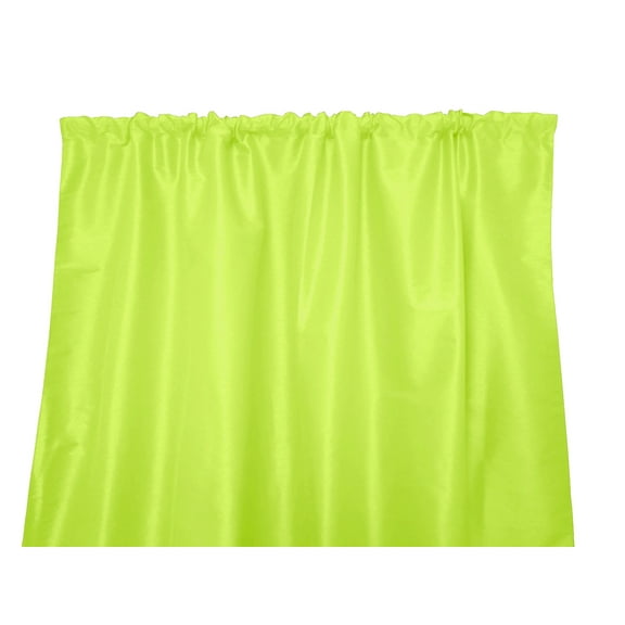 Faux Silk Solid Dupioni Window Curtain 56 Inch Wide Lime Green