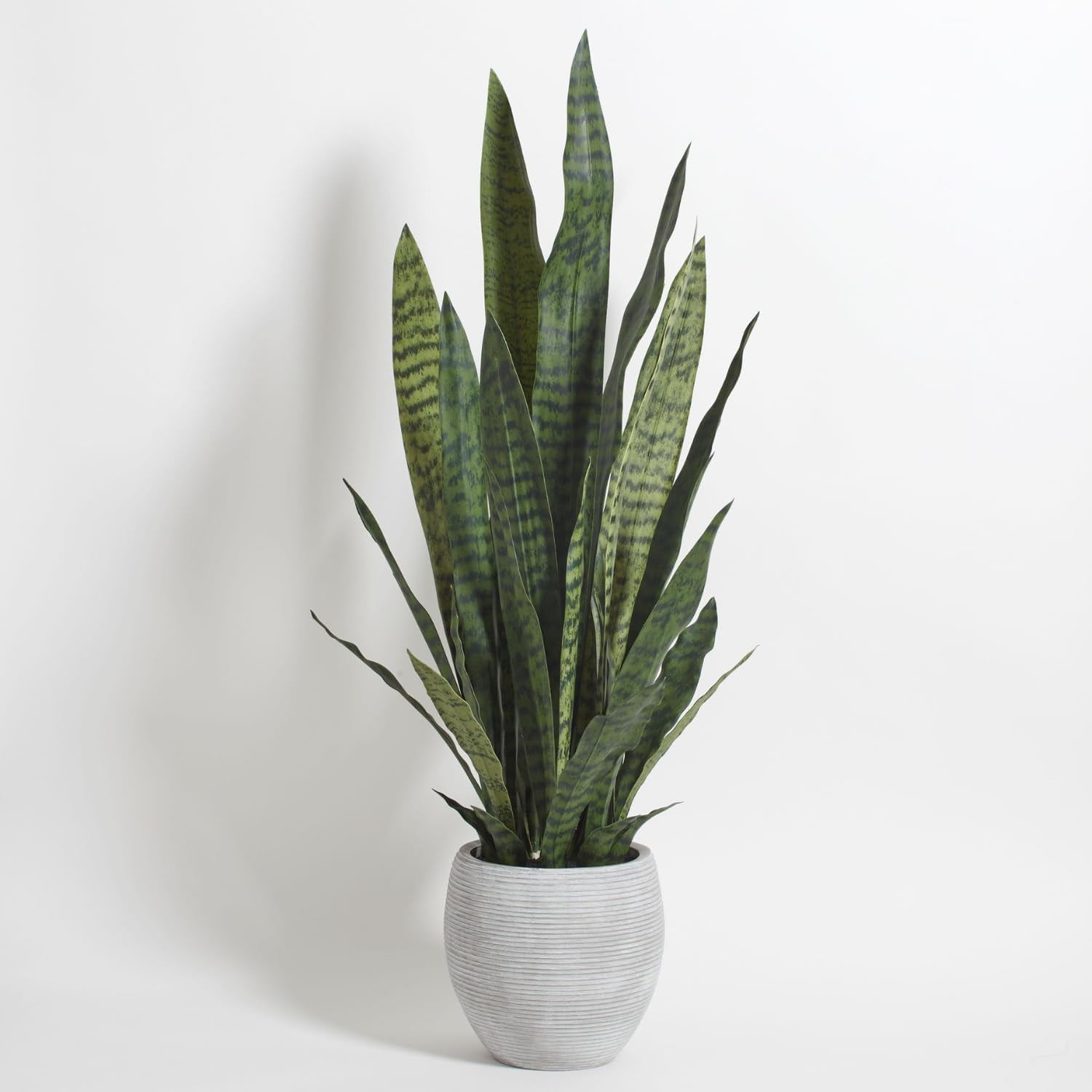 Faux Snake Plant, Premium Artificial Indoor Plant Stands 40” Tall and