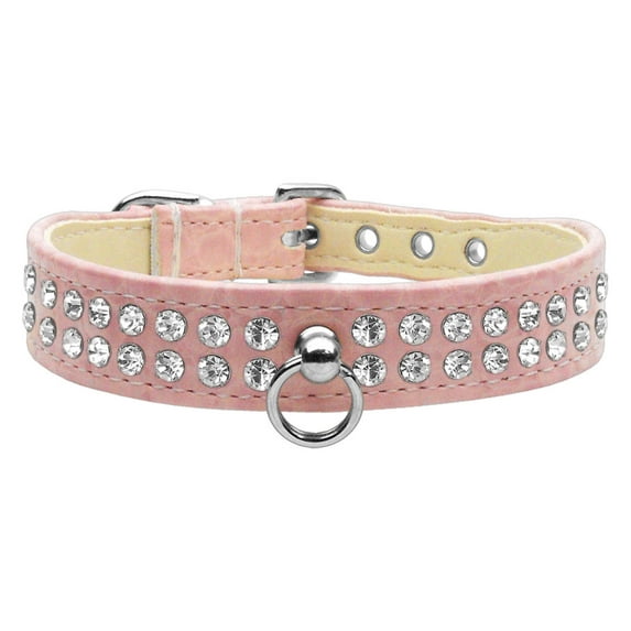 Faux Snake Skin Collar #72 Size 12 Pink