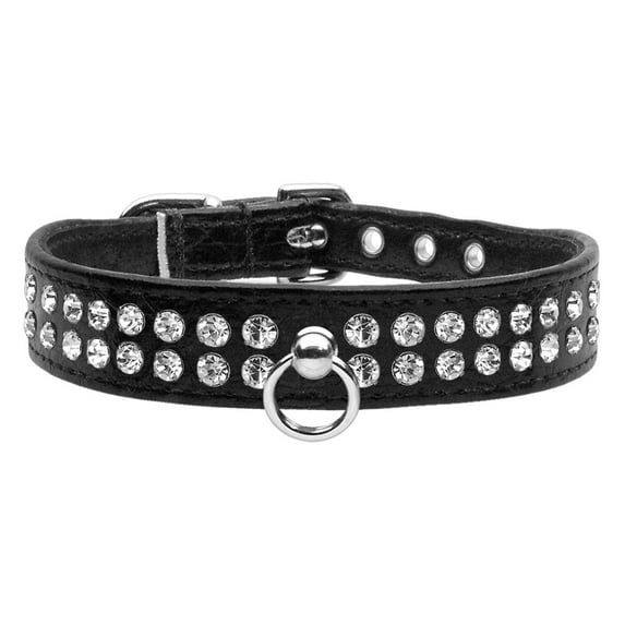 Faux Snake Skin Collar #72 Size 20 Black