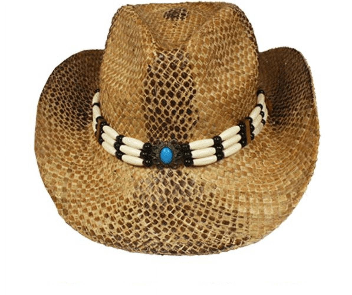 1Pcs Turquoise Beads Hat Band Cowboy Boho Decor Hat Accessories