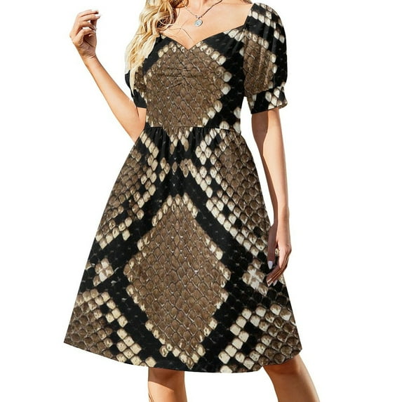 Faux Snakeskin 2 Dress women clothes women clothing 2024 new arrivals luxury dress Long veiled dresses
