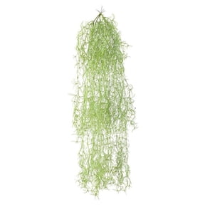 Faux Spanish Moss, Artificial Hanging Moss Bulk For Potted Plants Fake Greenery Plant For Crafts Vine Outdo Moss Planter