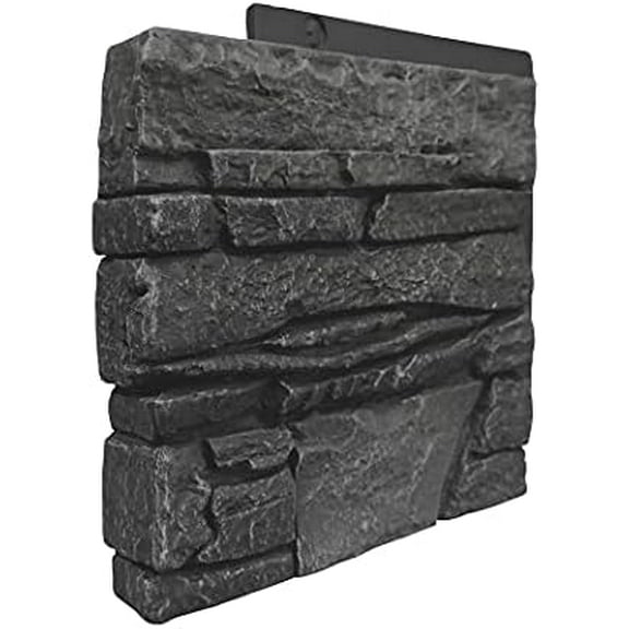 Faux Stacked Stone Left Corner Panel 12.5" x 11.25" in Iron Ore for Do It Yourself Friendly Home Improvement Projects$$Tools & Hardware Other