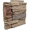 Faux Stacked Stone Panel 41" x 11.25" in Desert Sunrise Color for Do It Yourself Friendly Home Improvement Projects