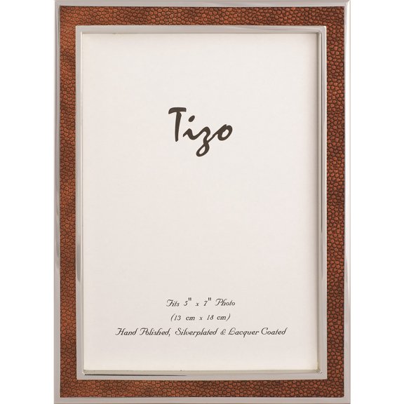 Faux Stingray Brown 7.5X9.5 Photo Frame Designer Jewelry by Sweet Pea