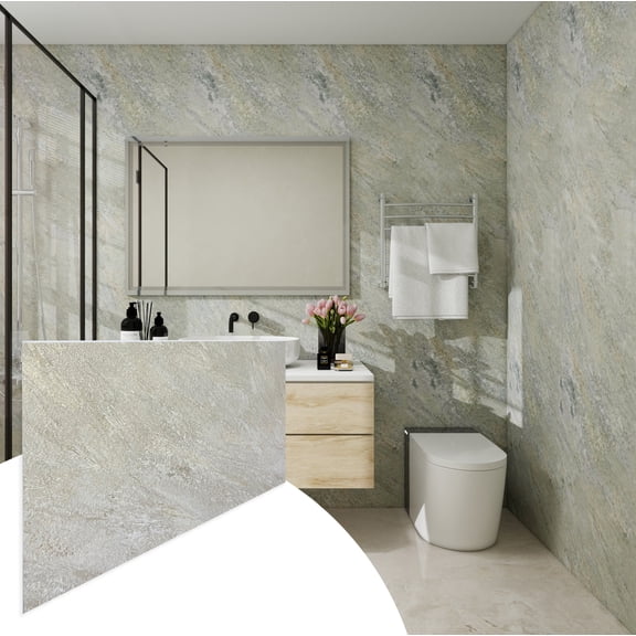 Faux Stone Wall Panels - Sample - Matte Textured - Tan, Brown