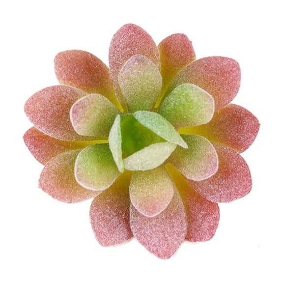 Succulent Assortment, Green Artificial Succulents & Cactus Stems, Textured Succulents for DIY Home Decor Wedding Centerpiece, Unpotted Indoor Wall Garden Flocked Decor