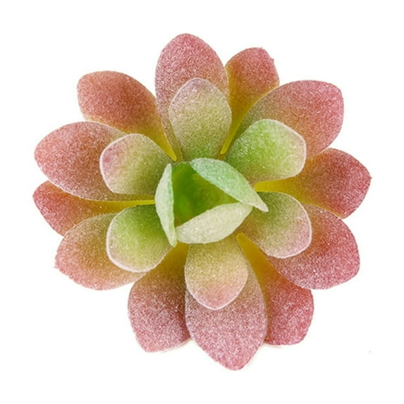 Succulent Assortment, Green Artificial Succulents & Cactus Stems, Textured Succulents for DIY Home Decor Wedding Centerpiece, Unpotted Indoor Wall Garden Flocked Decor