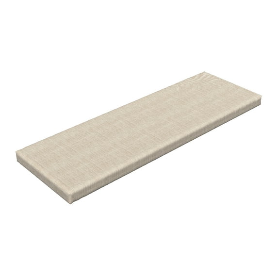 Faux Suede Bench Cushion, Digitally Printed Home Textile, Standard Size Foam Pad with Decorative Fabric Cover for Kitchen Bedroom Indoors & Outdoors, Pale Camel , 45" x 15" x 2", by Ambesonne