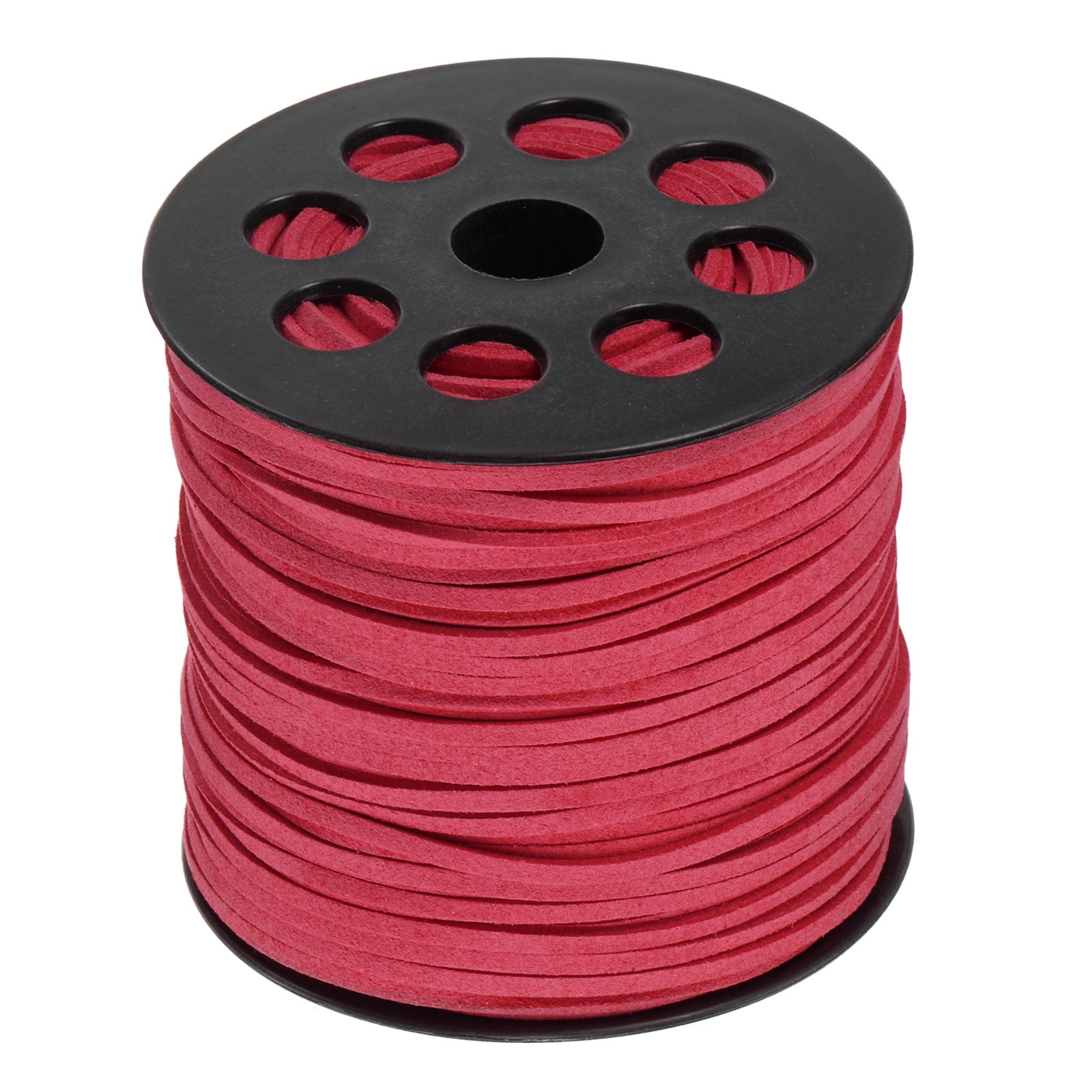 Faux Suede Cord 2.4mm Microfiber Beading Thread 100 Yards/90M Crafting  String for DIY, Charm Pink 
