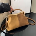 thumbnail image 1 of Faux Suede Evening Bag for Women, Retro Patchwork Crossbody Purse, Soft Top Handle Handbag for Wedding Party Date Night and Elegant Special Evening Occasions, 1 of 13