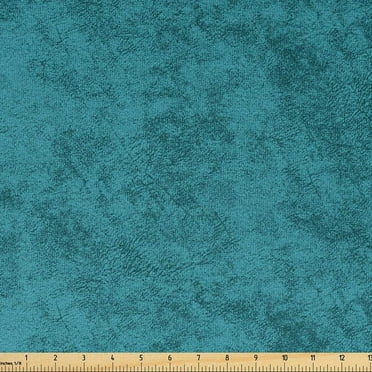 Faux Suede Fabric by the Yard Digitally Printed Distressed Texture, Durable and Washable Fabric for DIY Projects Indoor Outdoor Decoration Upholstery Home Textile, 10 Yard, Pale Blue, by Ambesonne