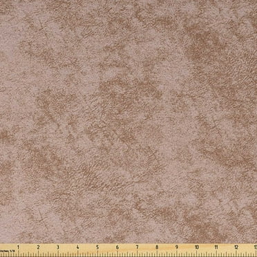 Faux Suede Fabric by the Yard Digitally Printed Distressed Texture, Durable and Washable Fabric for DIY Projects Indoor Outdoor Decoration Upholstery Home Textile, 3 Yard, Dark Mustard , by Ambesonne