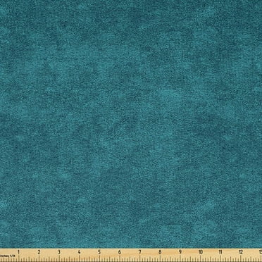 Faux Suede Fabric by the Yard Digitally Printed Grunge Texture, Durable and Washable Fabric for DIY Projects Indoor Outdoor Upholstery Home Textile, 10 Yard, Seafoam, by Ambesonne