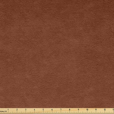 Faux Suede Fabric by the Yard Digitally Printed Grunge Texture, Durable and Washable Fabric for DIY Projects Indoor Outdoor Upholstery Home Textile, 3 Yard, Caramel, by Ambesonne