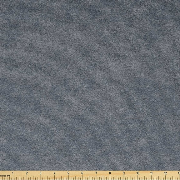 Faux Suede Fabric by the Yard Digitally Printed Grunge Texture, Durable and Washable Fabric for DIY Projects Indoor Outdoor Upholstery Home Textile, 3 Yard, Pale Grey, by Ambesonne