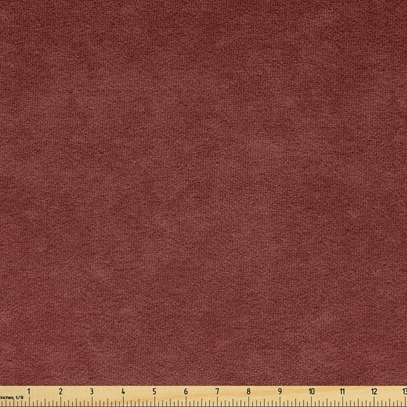 Faux Suede Fabric by the Yard Digitally Printed Grunge Texture, Durable and Washable Fabric for DIY Projects Indoor Outdoor Upholstery Home Textile, 3 Yard, Persian Orange, by Ambesonne