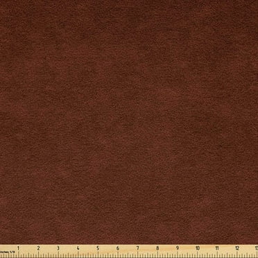Faux Suede Fabric by the Yard Digitally Printed Grunge Texture, Durable and Washable Fabric for DIY Projects Indoor Outdoor Upholstery Home Textile, 10 Yard, Chocolate, by Ambesonne