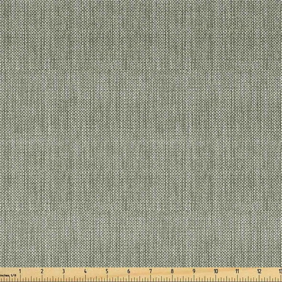Faux Suede Fabric by the Yard Digitally Printed Home Texture, Durable and Washable Fabric for DIY Projects Indoor Outdoor Upholstery Decorative, 1 Yard, Olive Green, by Ambesonne