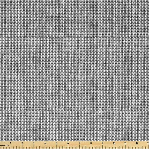 Faux Suede Fabric by the Yard Digitally Printed Home Texture, Durable and Washable Fabric for DIY Projects Indoor Outdoor Upholstery Decorative, 5 Yard, Pale Grey, by Ambesonne