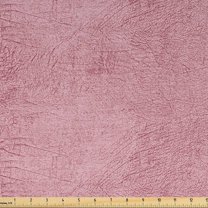 Faux Suede Fabric by the Yard Digitally Printed Weathered Texture, Durable and Washable Fabric for DIY Projects Indoor Outdoor Upholstery Home Textile, 2 Yard, Rose Pink , by Ambesonne